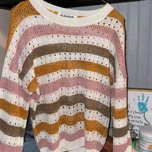 One eleven north small striped sweater. Never worn.